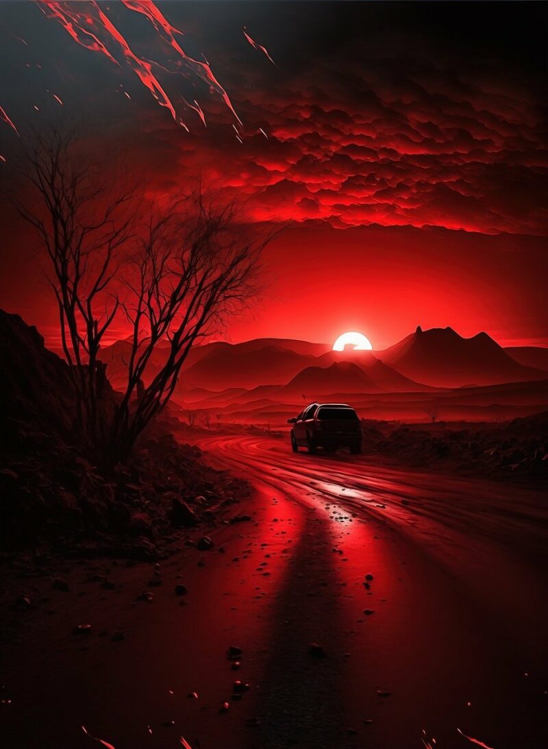 red sky, twilight, sunset-7686623.jpg